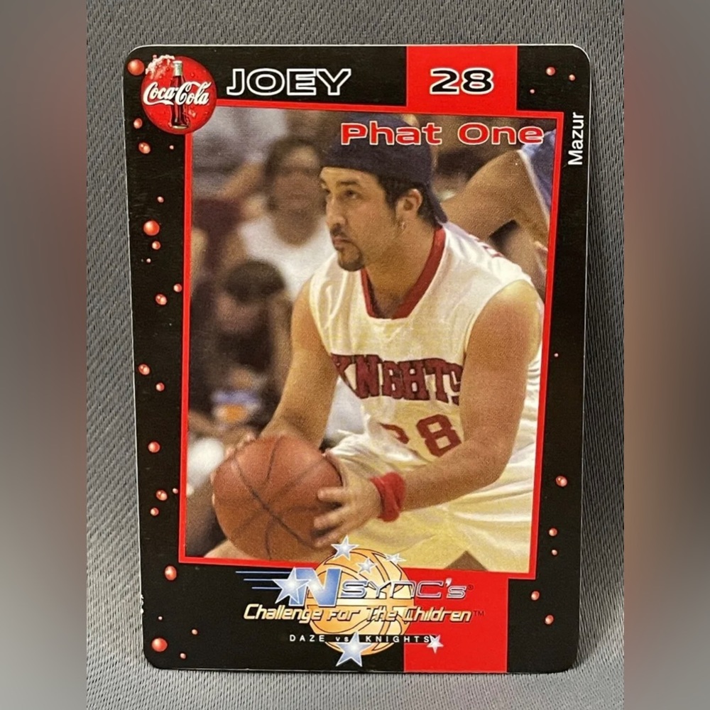 2002 Coca-Cola N Sync Challenge for the Children Joey Fatone Card